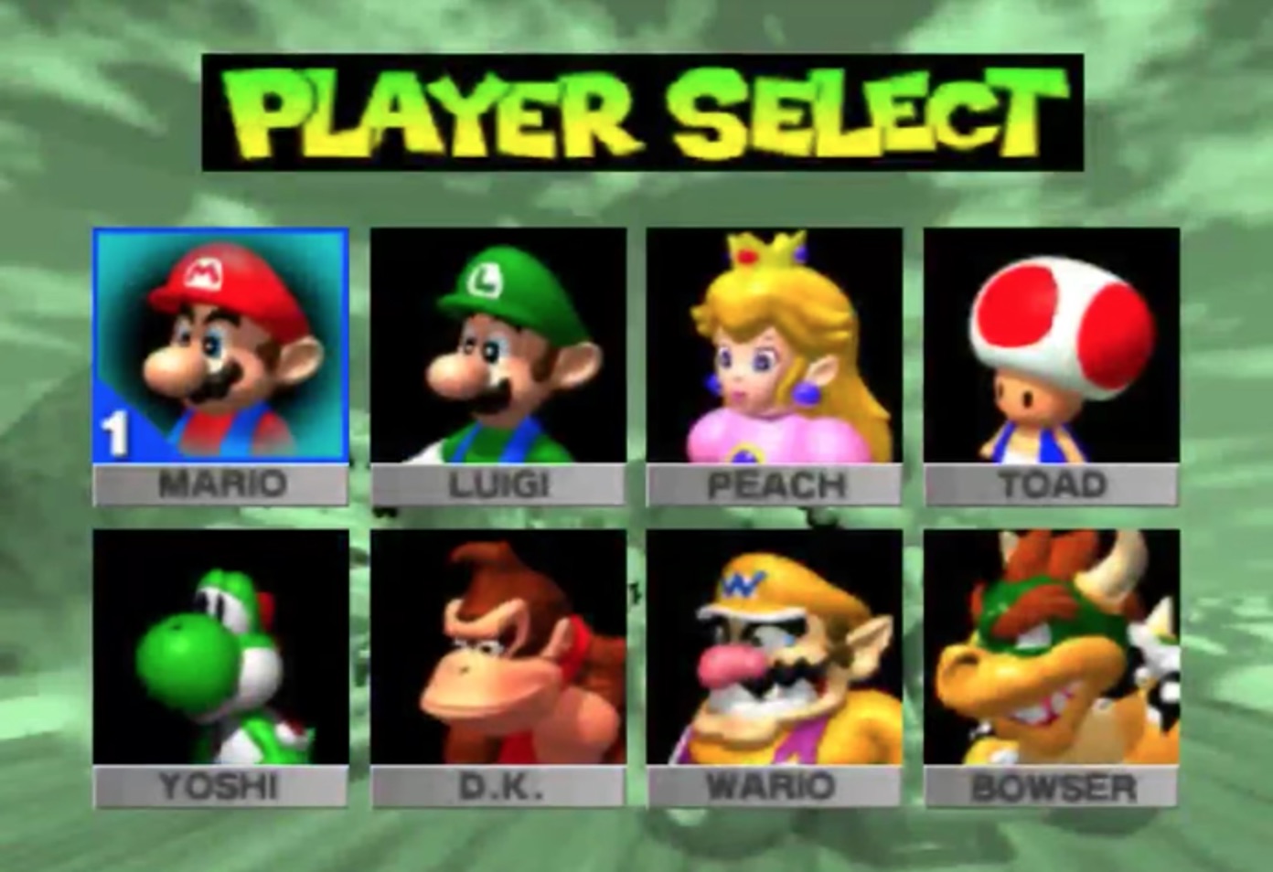 Mario Kart 64 gameplay footage (1996)